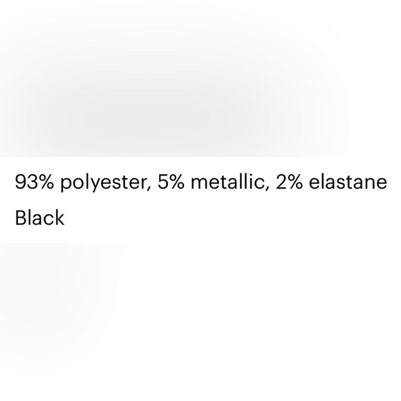 H&M Black and Gray Glitter Shimmer Striped Women's Top Size Small - Picture 3 of 3